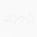 Loopy Stars Border | Edge-to-Edge | E2E | In-the-Hoop Quilting Design | 5x7 Hoop | Digital Download