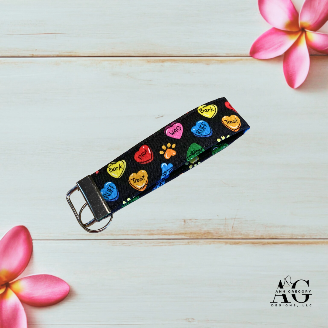 Handmade Key Fobs, Keychains, Wristlets - Dog Lover