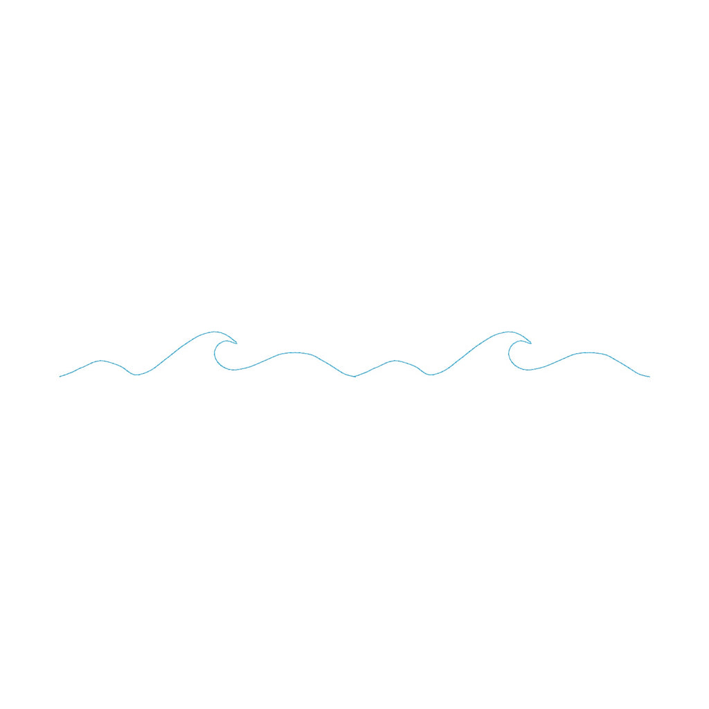 Ocean Wave | E2E | In-the-Hoop Quilting Design | 5x7 Hoop | Digital Download